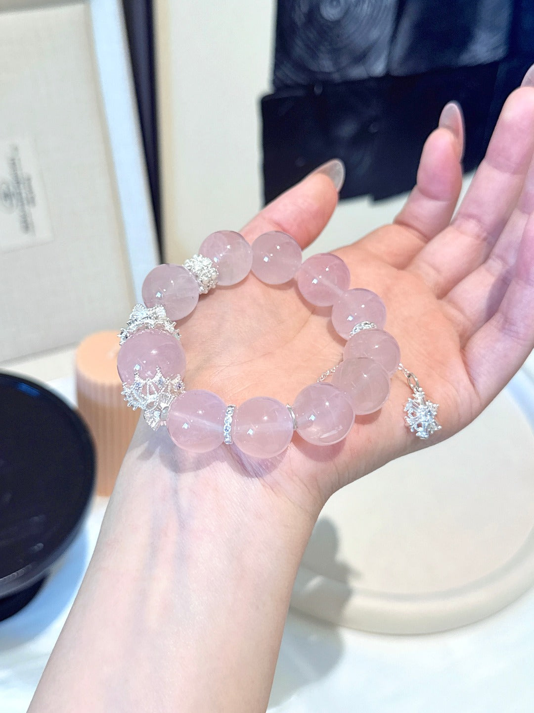 ▫️▪️ Pink crystal bracelet